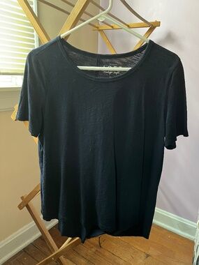 Loft Vintage Soft navy blue hi lo tee